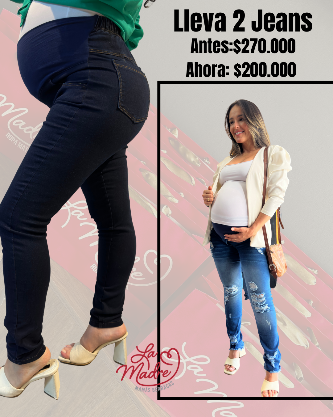 JEAN MATERNO PACK X 2 (OFERTA)