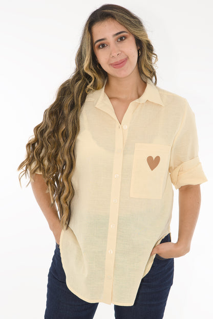 BLUSA CAMISERA CORAZÒN