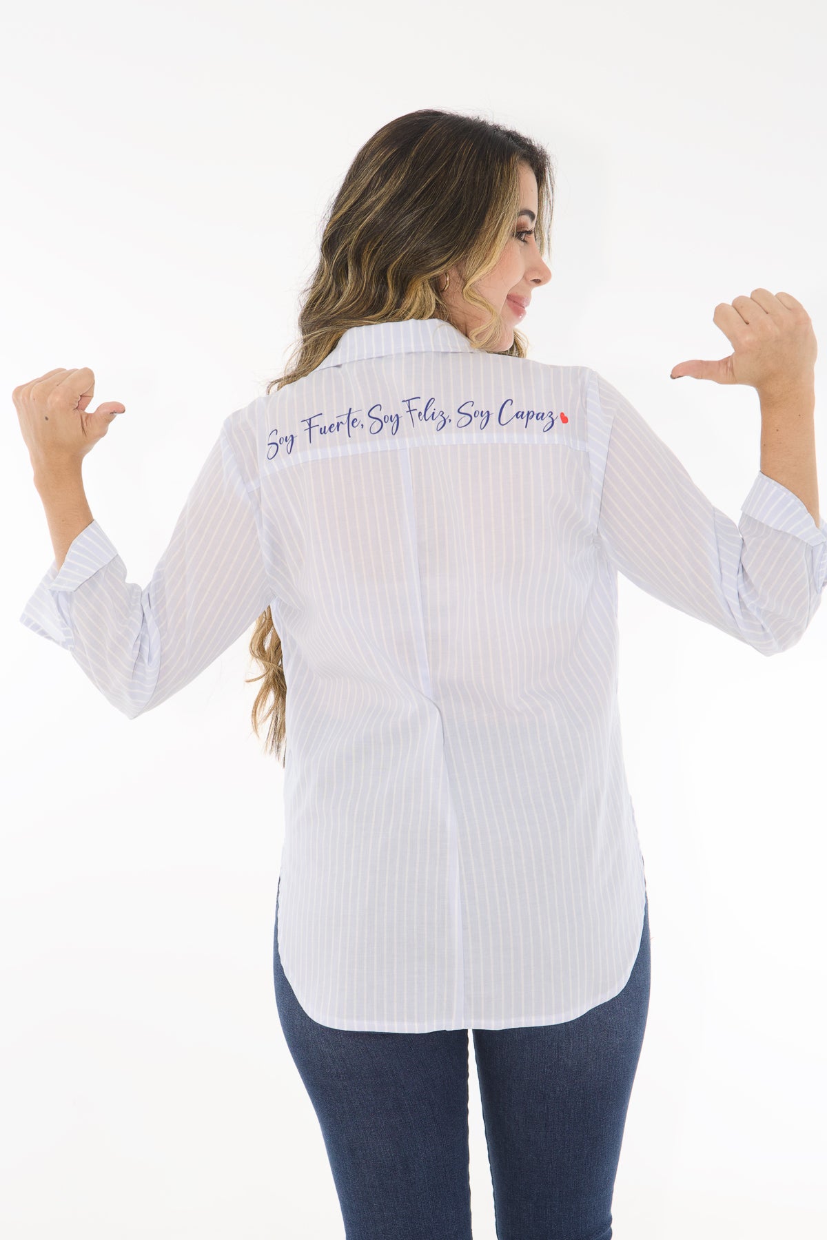 CAMISA POPELINA RAYAS AZUL